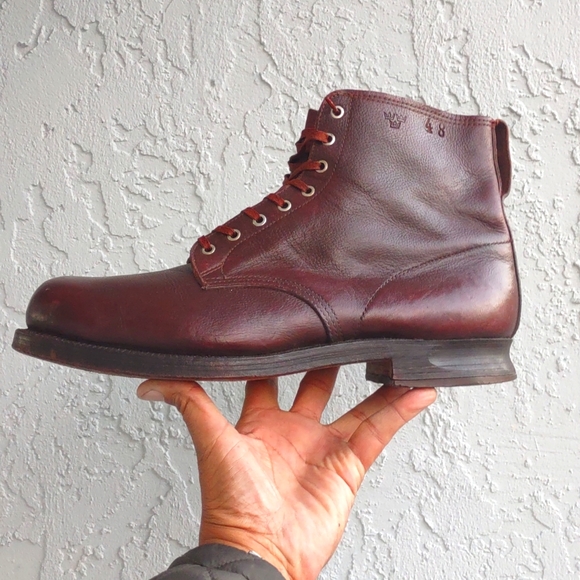 European Men's Pebble Leather Steel Toe Super Duty Boot - Picture 3 of 17